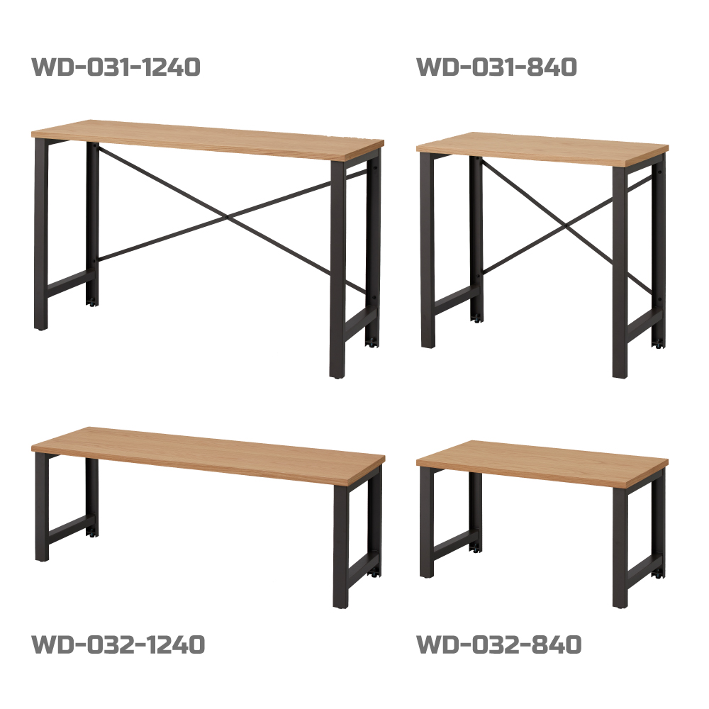 アングル脚ワークデスク / W800×D400×H720 / WD-031-840